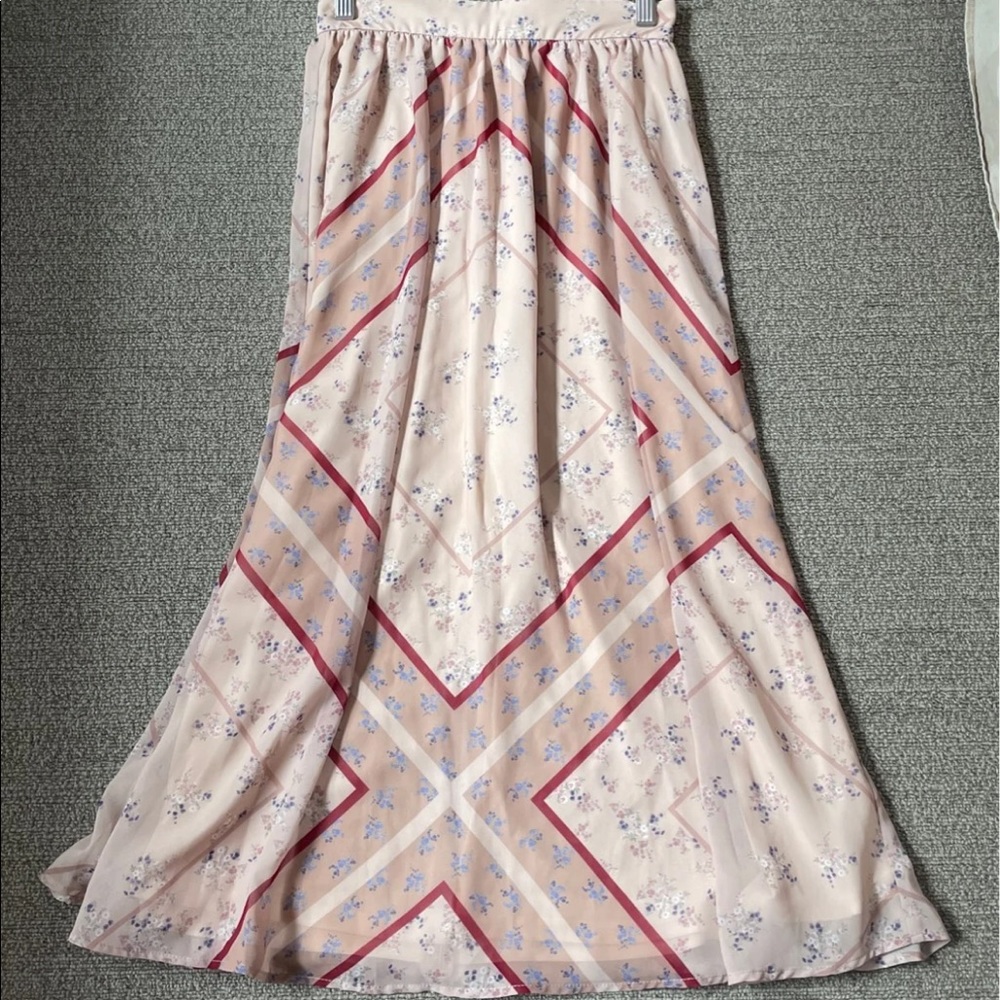 Snidel Floral Printed Maxi Skirt